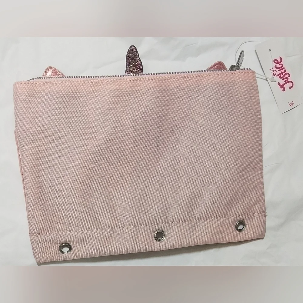 Justice Unicorn Initial N Binder Pencil Case